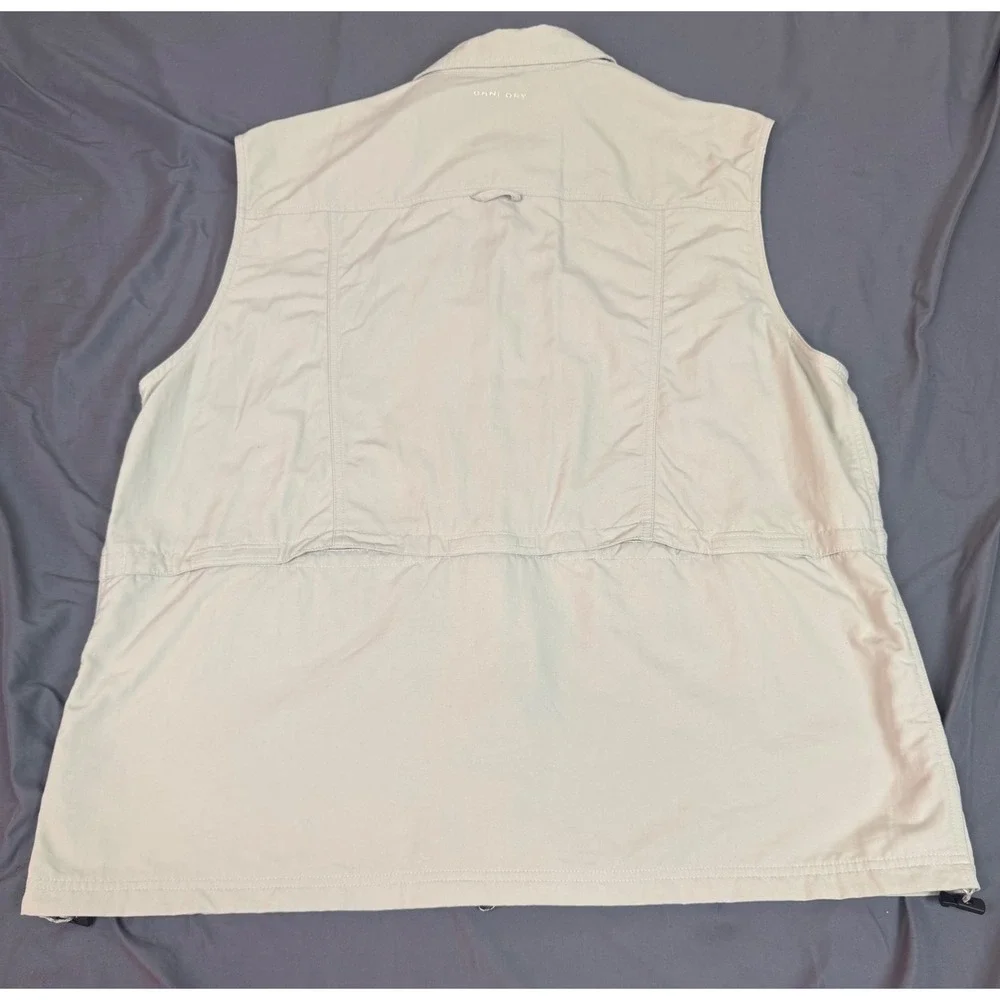 Columbia Titanium Omni Dry Mens 2X Utility Vest Tan Beige Fishing Hiking‎ Cargo